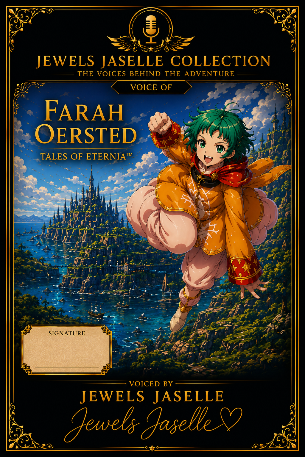 Signed art print of Farah Oersted from Tales of Eternia