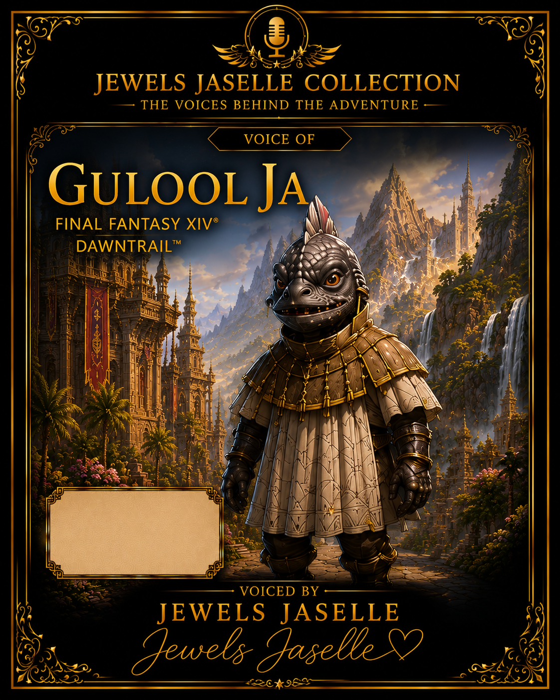Signed art print of Gulool Ja from Final Fantasy XIV